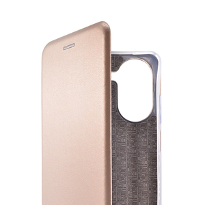 Maska za Xiaomi Redmi A5 — Flip Leather, zlatna