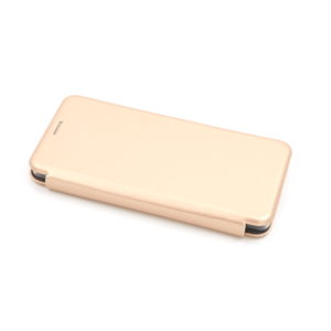 Maska za Samsung — Flip Leather, zlatna