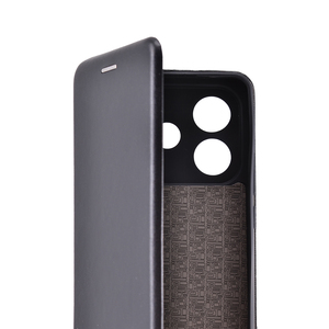 Maska za Samsung — Flip Leather, crna