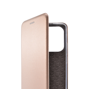 Maska za Samsung — Flip Leather, zlatna