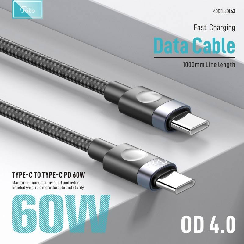 Punjač — Kabel Konfulon Joko DL63 60W Type-C na Type-C 1m