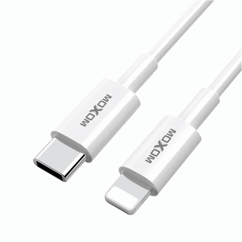 Punjač za Apple — Kabel Moxom PD 30W Type-C na Iphone Lightning beli
