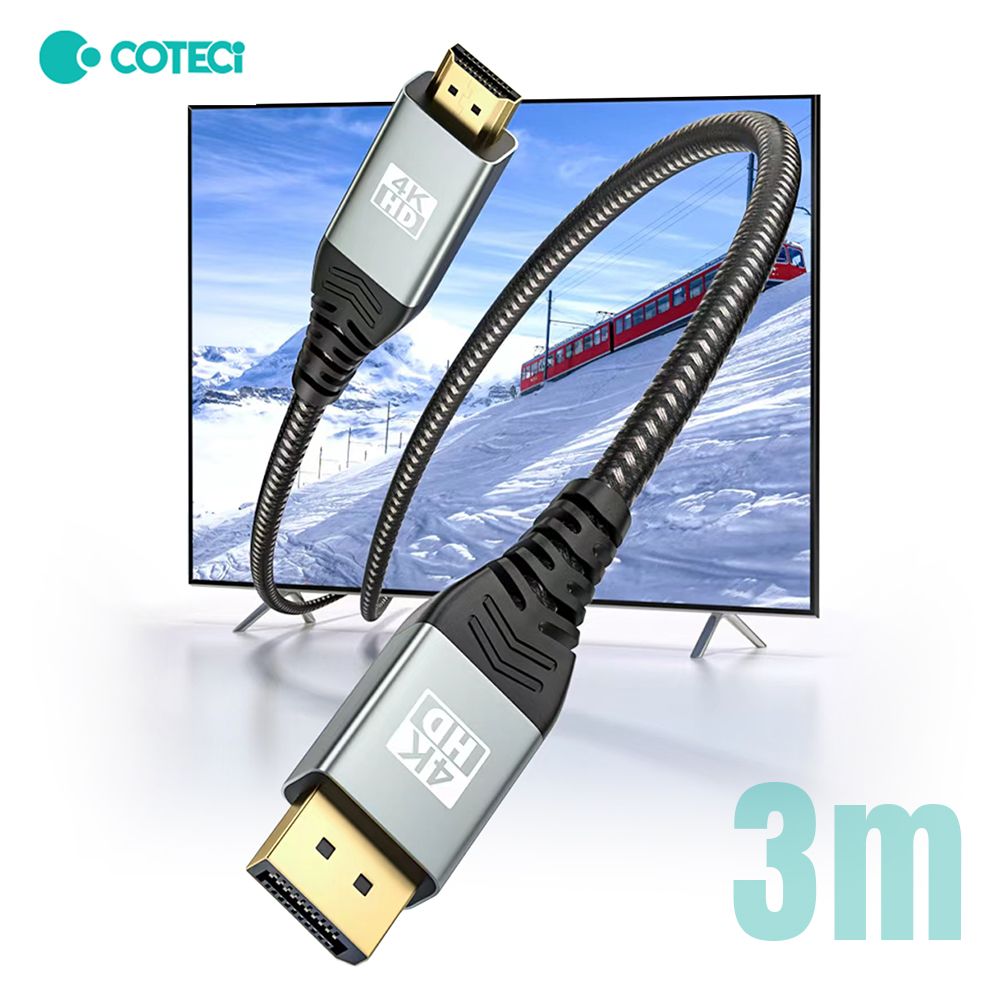 Kabl — Coteci OF-064 DP na HDMI 4k 3m
