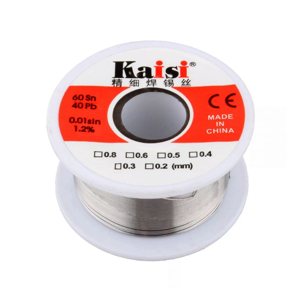 Servisni deo — Kalaj zica Kaisi 0.5mm/Sn60%/Pb40%/Flux fluks 1.2%