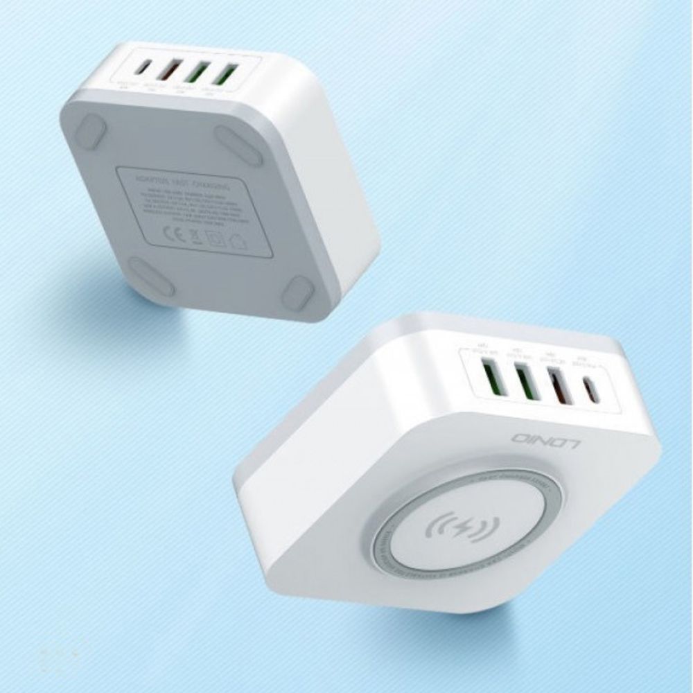 Punjač — Kucni Ldnio AW004 32W Desktop Wireless Quick Charge, beli
