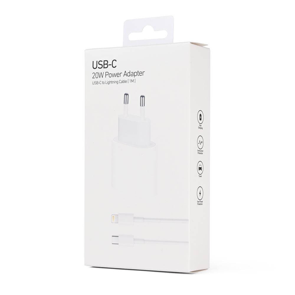 Punjač za Apple — Kucni PD Fast charger 20W, beli