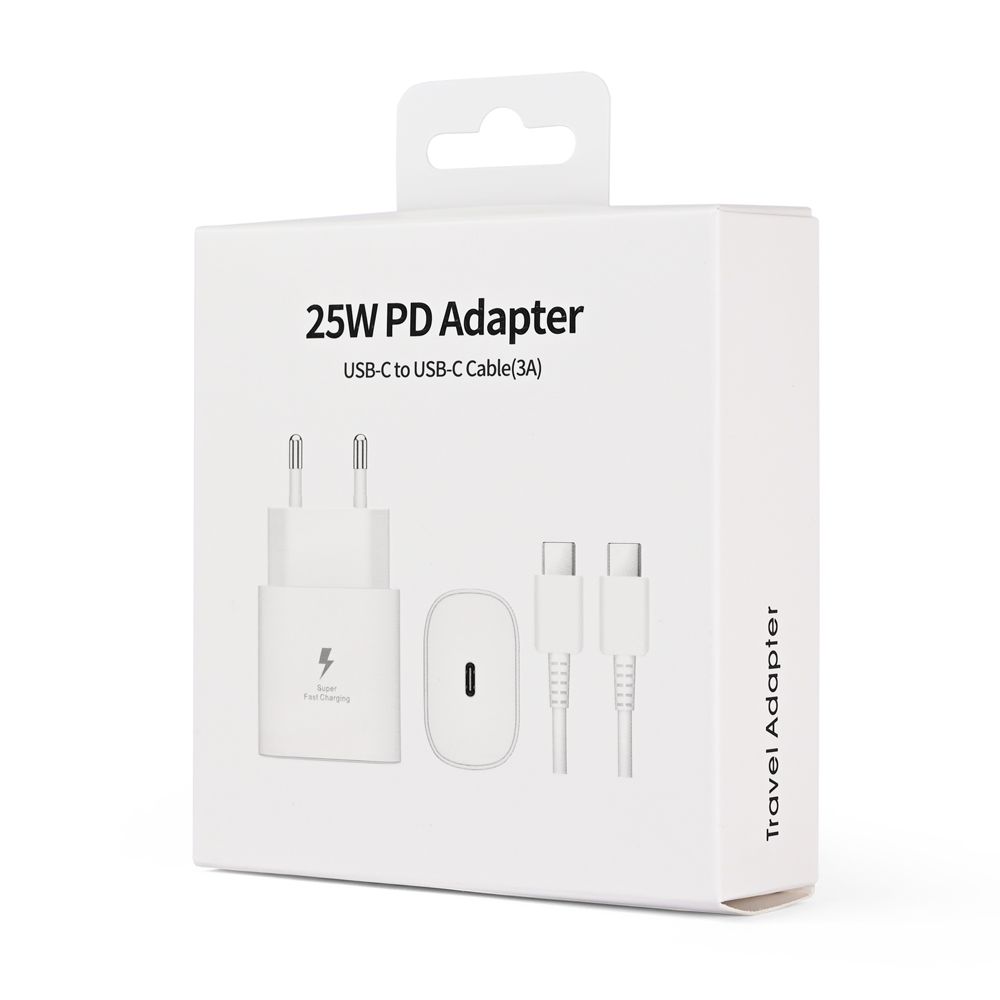 Punjač za Samsung — Kucni PD Fast charger 25W, beli