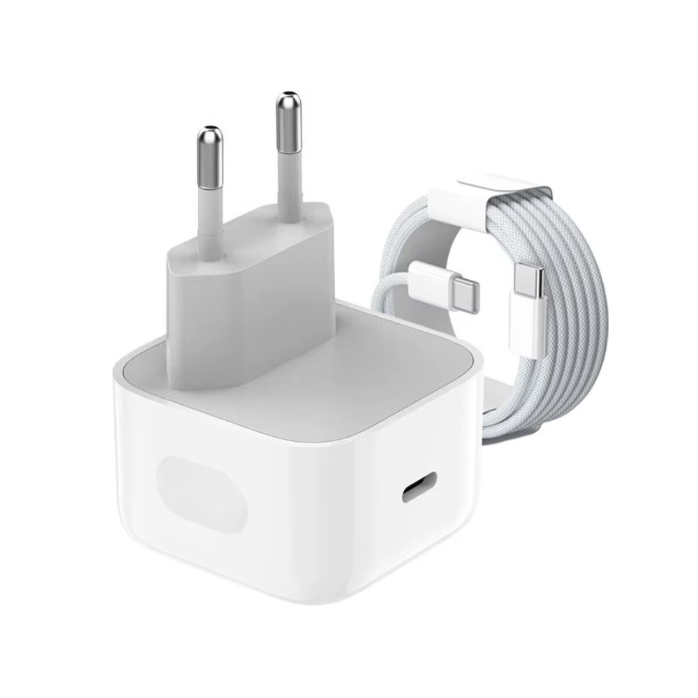 Punjač za Apple iPhone 17 — Kucni PD Fast charger 40W, beli