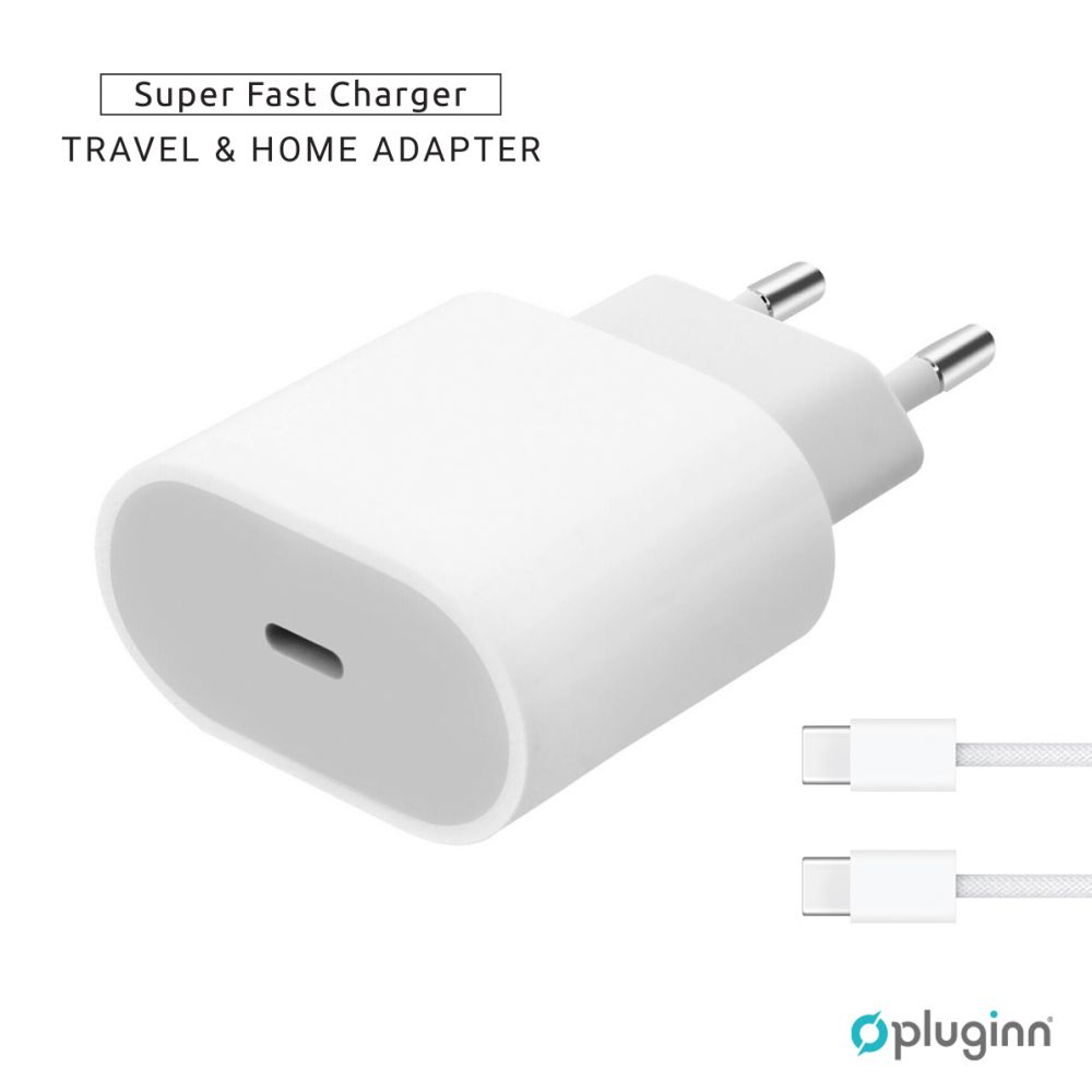 Punjač za Apple — Kucni Pluginn AJ-20 PD Fast 20W, beli