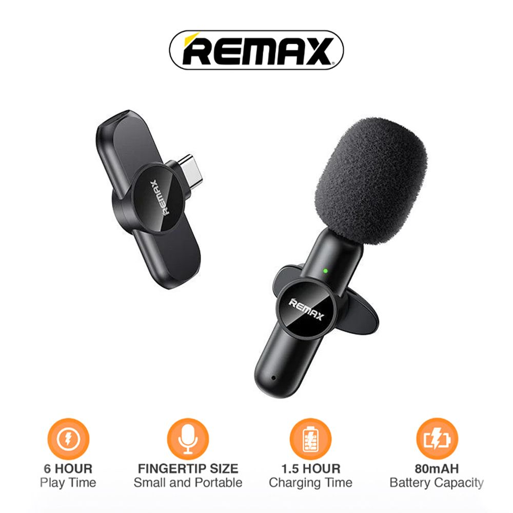 Audio oprema — Mikrofon Remax Ryusic Series K09 Type-C, crni