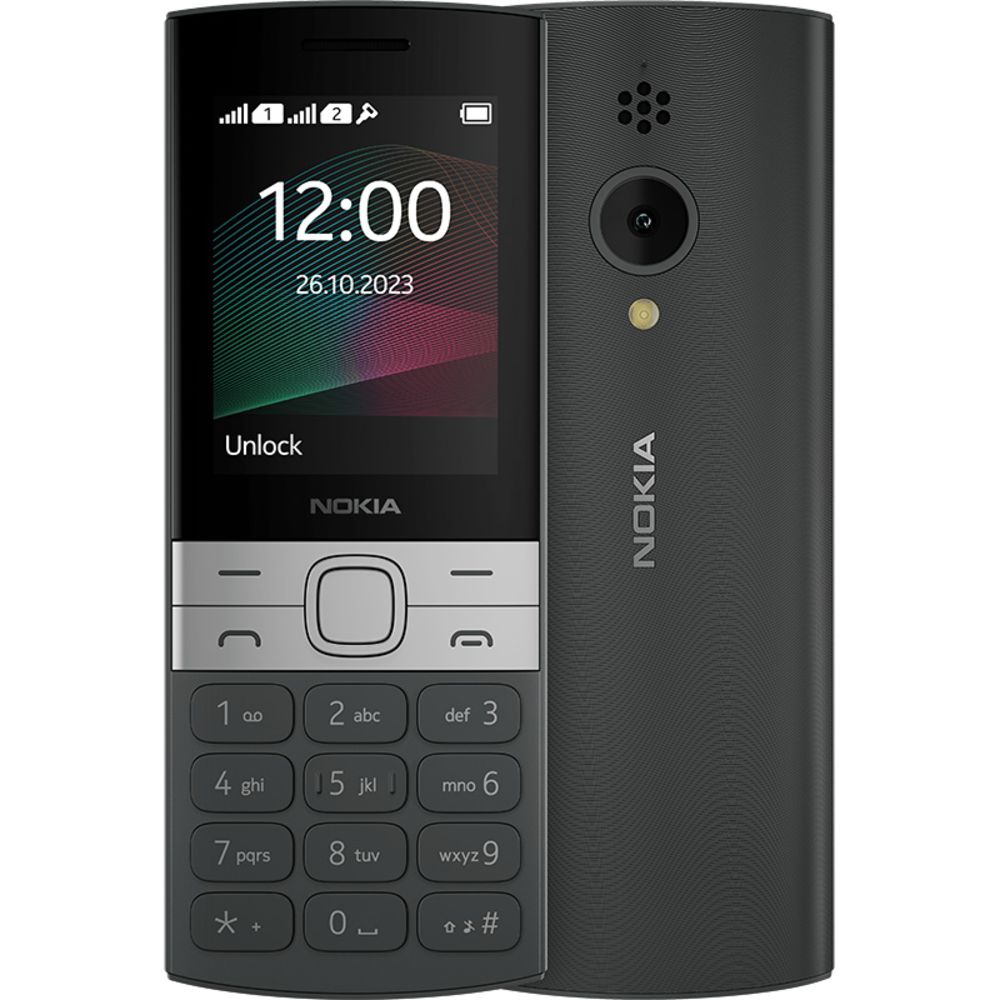 Telefon za Nokia 150 — Mobilni 2023 2.4" DS 4MB, crni
