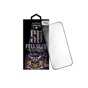 Zaštitno staklo za Apple iPhone 16 Plus — Nalepnica Display-a Glass 5D Full Glue, black