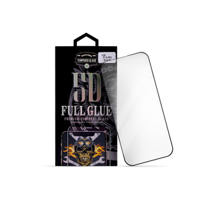 Zaštitno staklo za Apple iPhone 16 Pro — Nalepnica Display-a Glass 5D Full Glue, black