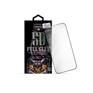 Zaštitno staklo za Apple iPhone 16 Pro Max — Nalepnica Display-a Glass 5D Full Glue, black