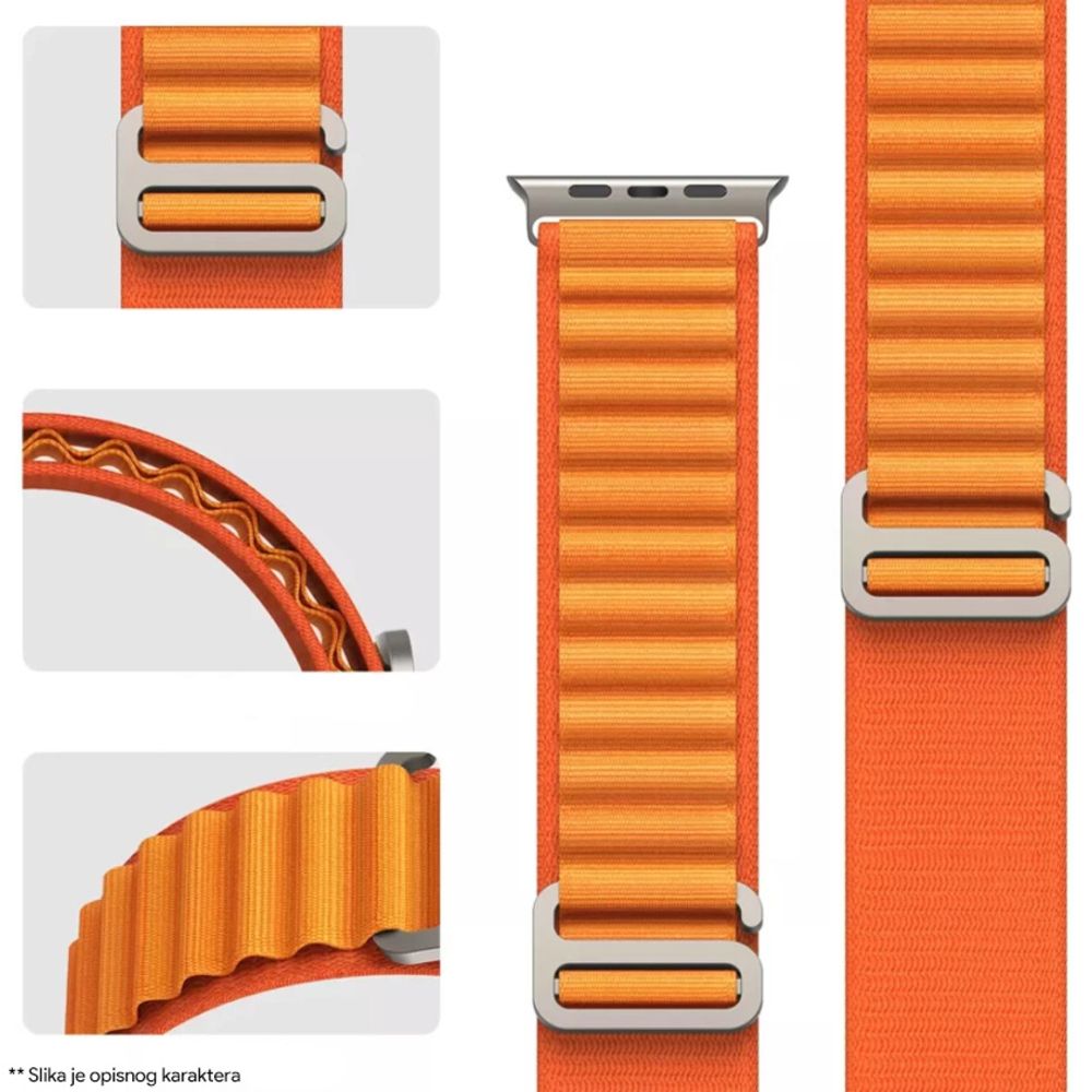 Pametni sat za Apple Watch 45/49mm — Narukvica Moye Smart Alpine Loop Strap 44/45/49mm