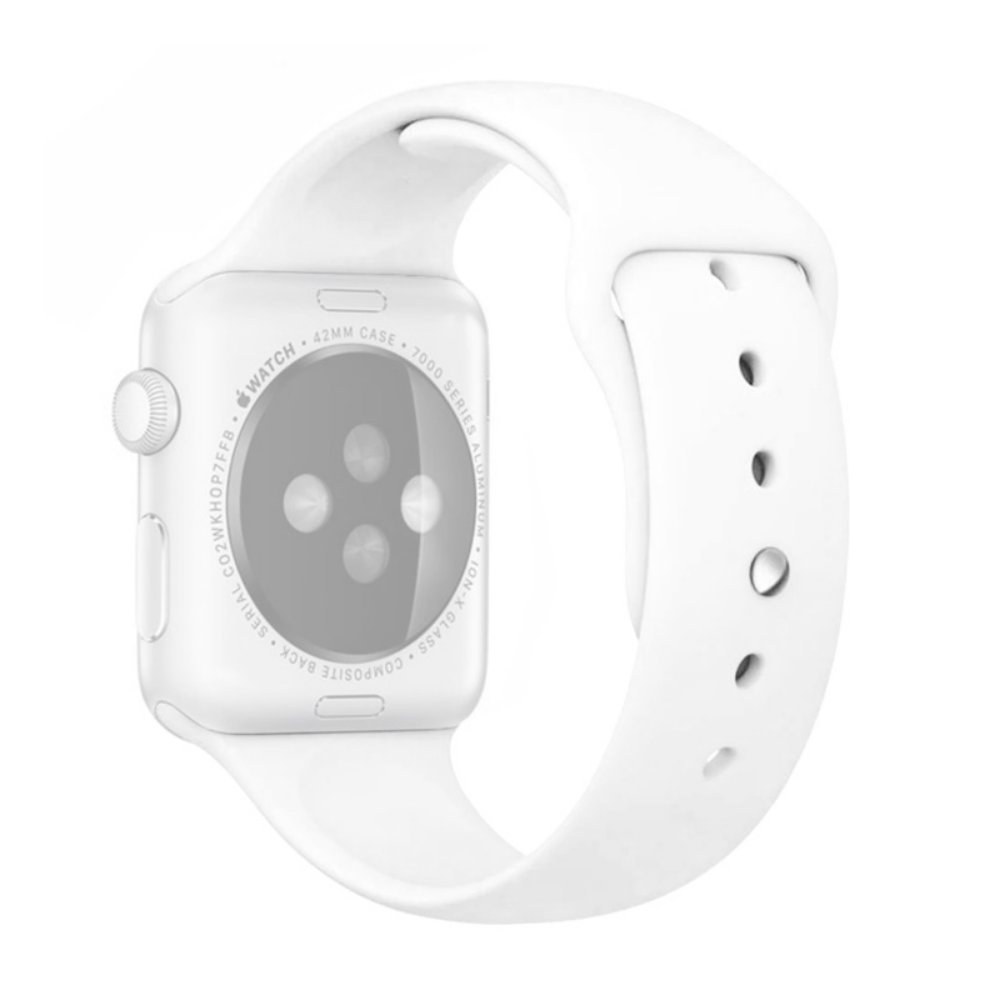 Pametni sat za Apple Watch 45/49mm — Narukvica Moye Smart Silicone Strap 44/45/49mm, white