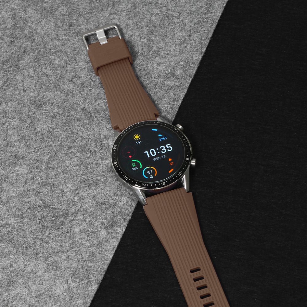 Pametni sat — Narukvica relief za smart watch 22mm, braon