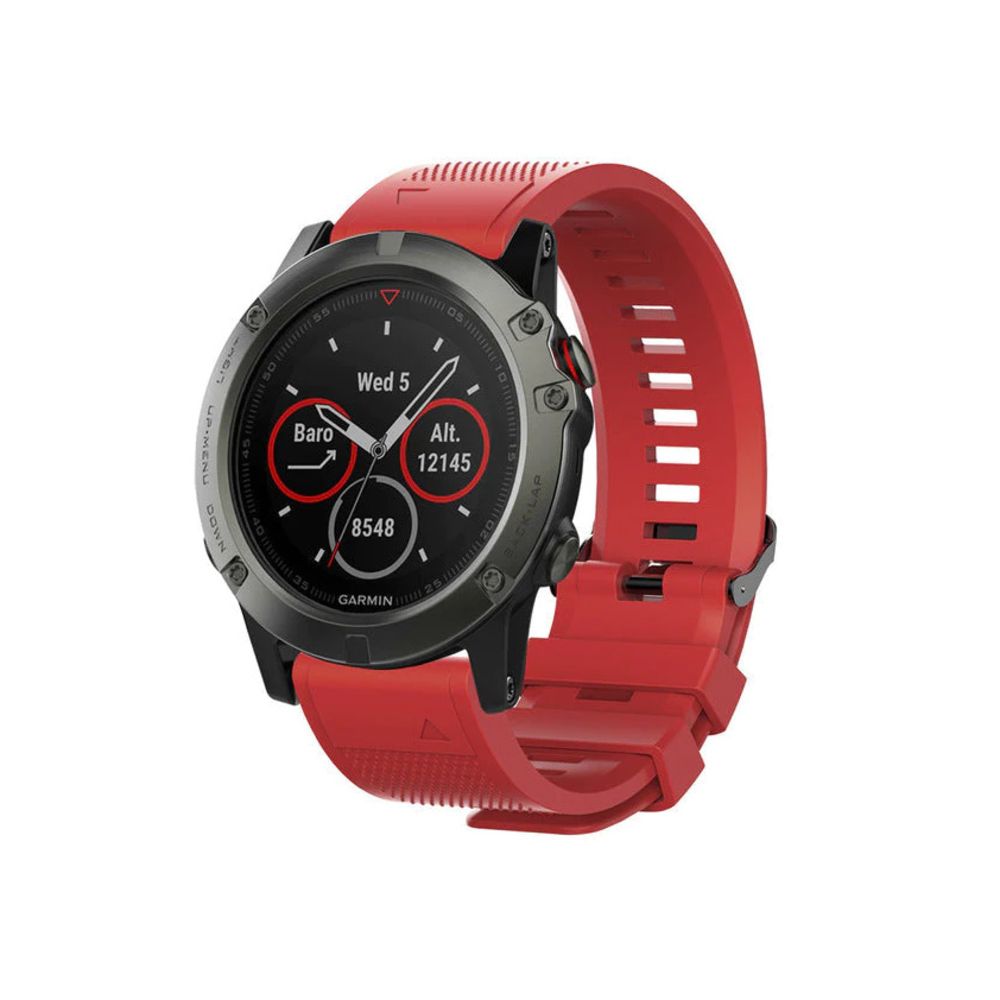 Pametni sat — Narukvica sporty za Garmin Fenix 3/5X/6X smart, tamno crvena