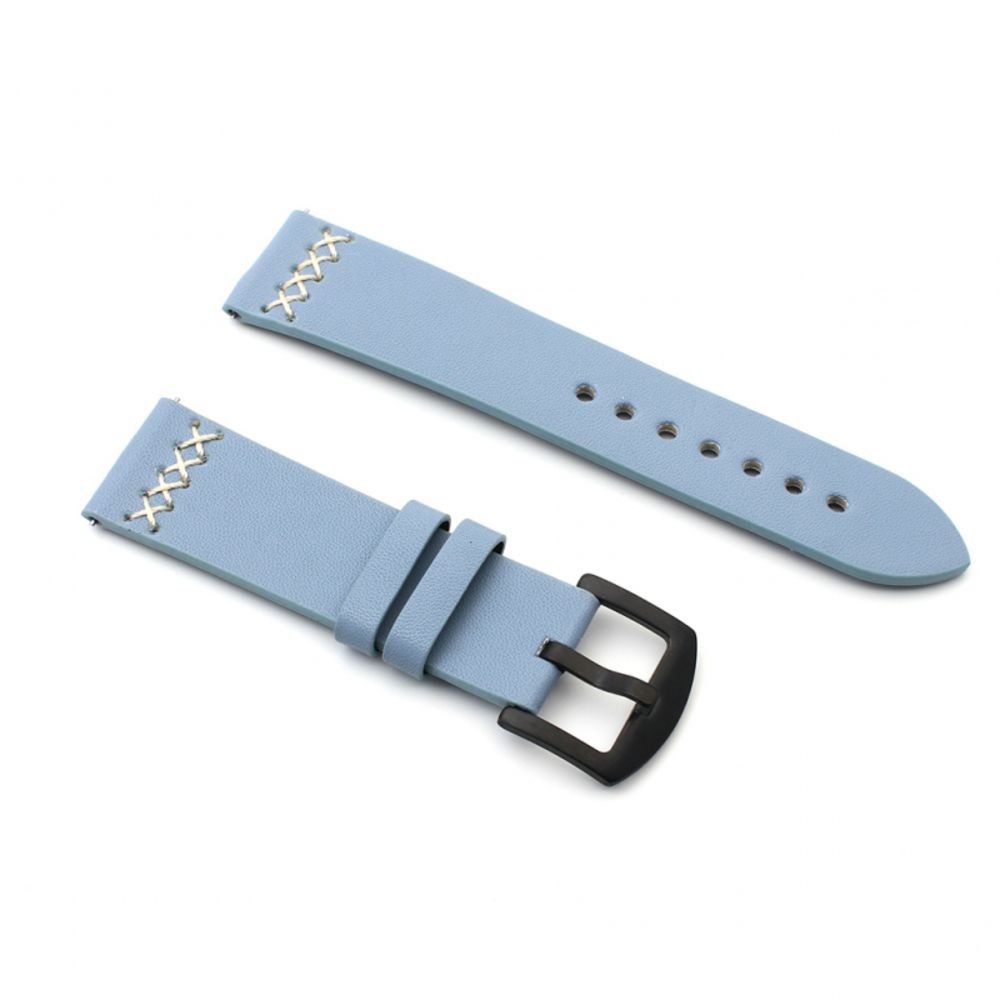 Pametni sat — Narukvica thread kozna za smart watch 22mm svetlo, svetlo plava