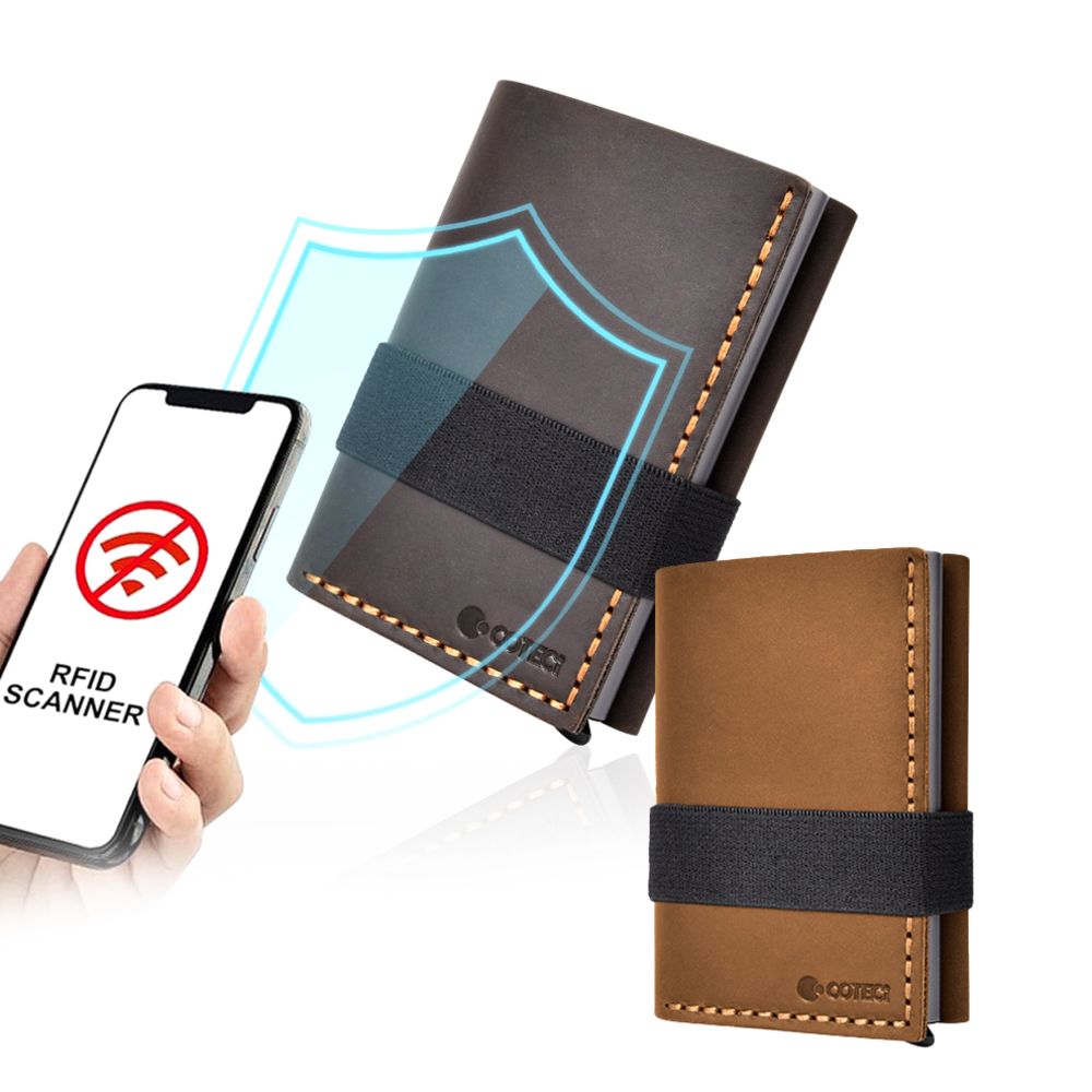 Maska — Novcanik Coteci Luxury Series Anti-theft OT-013, svetlo braon