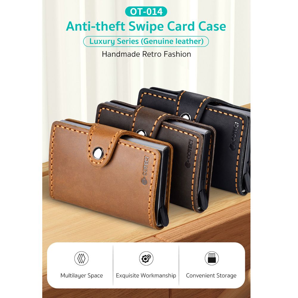 Maska — Novcanik Coteci Luxury Series Anti-theft OT-014, braon