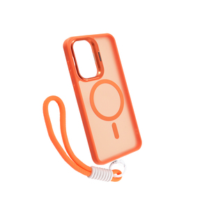 Maska za Samsung Galaxy A36 5G — PC Camera Stand Rope Magsafe, narandzasta