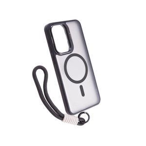 Maska za Samsung Galaxy A37 5G — PC Camera Stand Rope Magsafe, crna