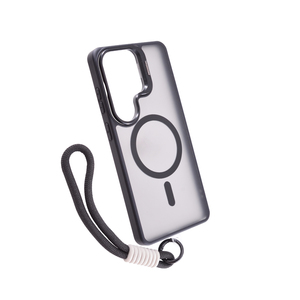 Maska za Samsung Galaxy S26 Ultra — PC Camera Stand Rope Magsafe, crna