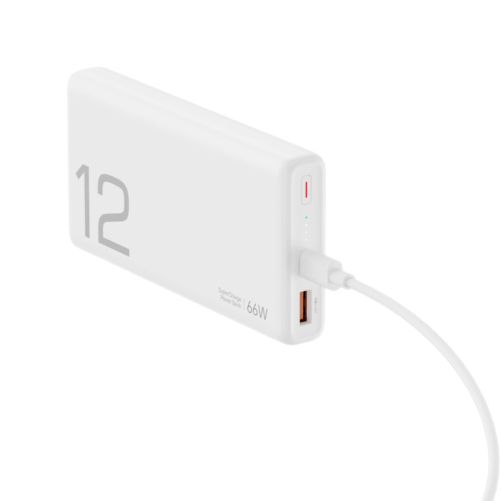 Power bank za Honor — Prenosiva baterija Choice 66W 12000 mAh, bela