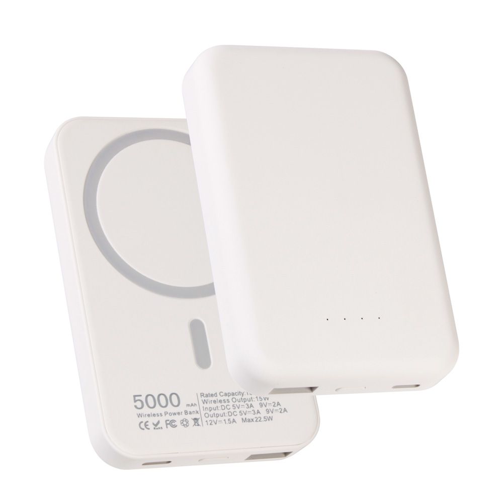 Power bank — Prenosiva baterija Magsafe PD 5000 mAh, bela