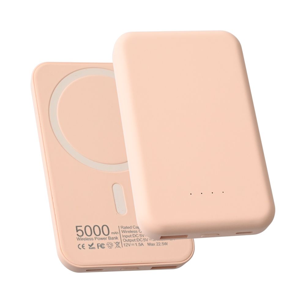 Power bank — Prenosiva baterija Magsafe PD 5000 mAh, roze