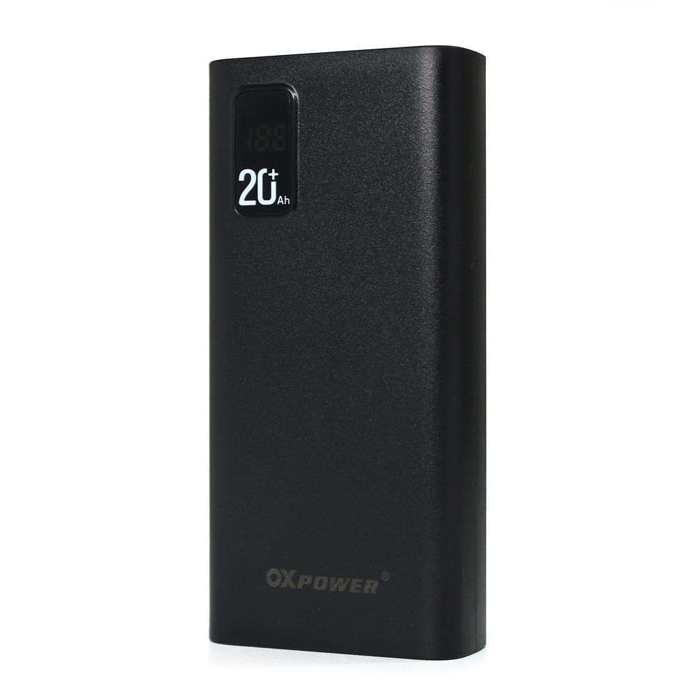 Power bank za Huawei P20 — Prenosiva baterija Oxpower 20000 mAh, crna
