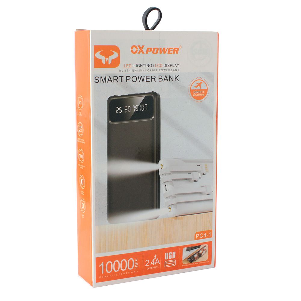 Power bank — Prenosiva baterija Oxpower PC4-1 4in1 5V 2A 10000, bela