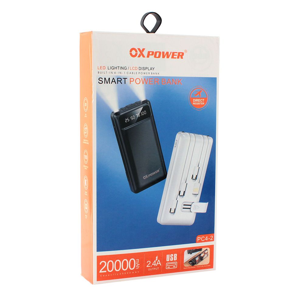 Power bank — Prenosiva baterija Oxpower PC4-2 4in1 5V 2A 20000, bela