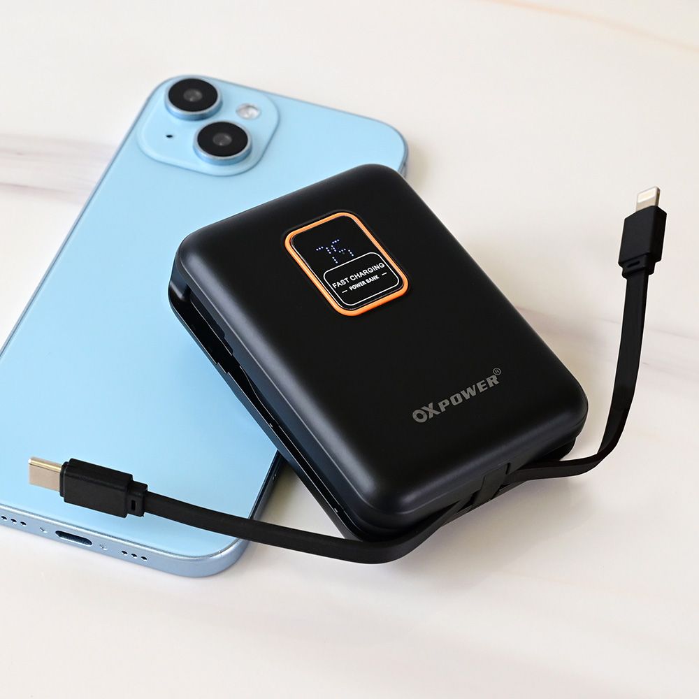Power bank — Prenosiva baterija Oxpower PDW11 PD QC 22.5W 12000, crna