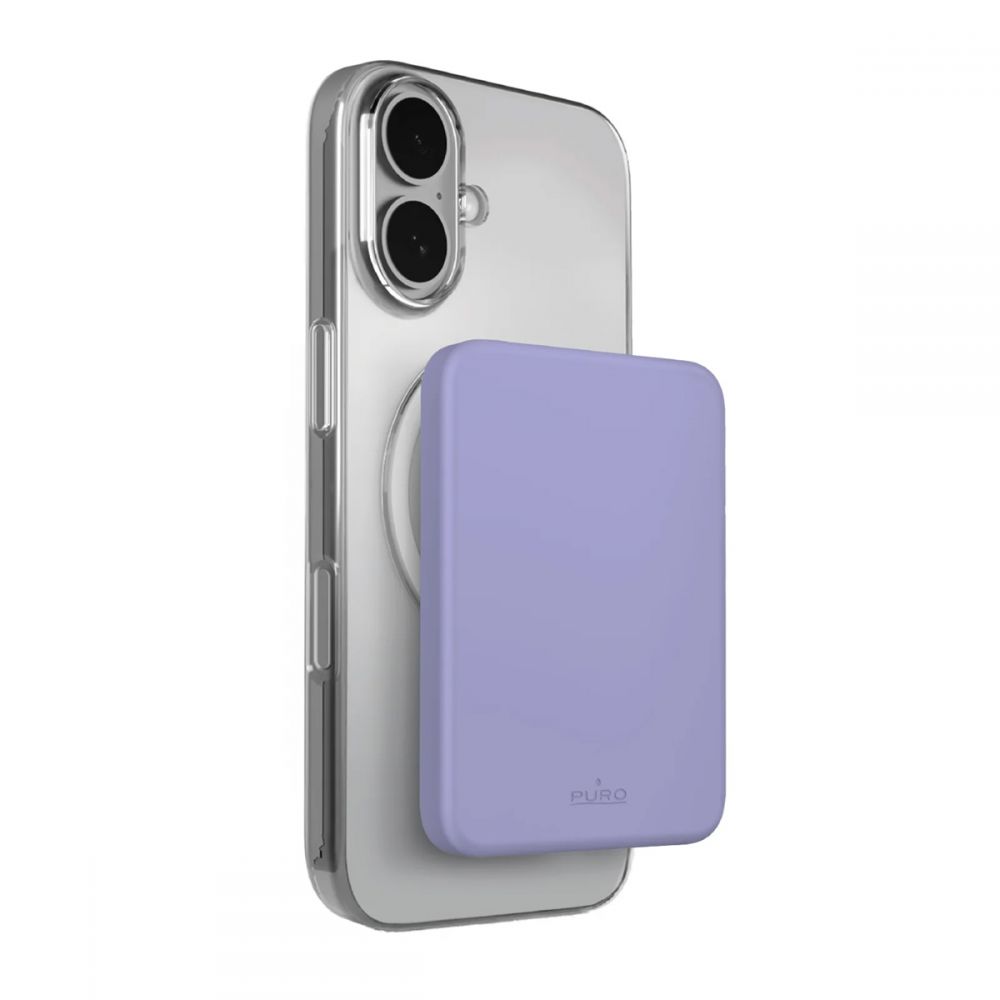 Power bank — Prenosiva baterija Puro Magsafe 4200mAh, ljubicasta