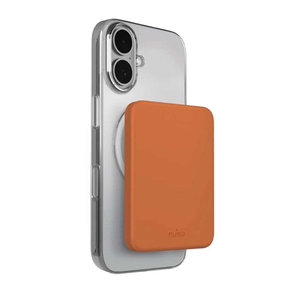 Power bank — Prenosiva baterija Puro Magsafe 4200mAh, narandzasta