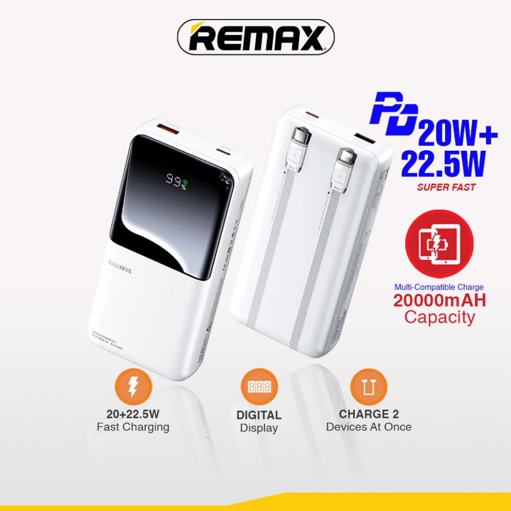 Power bank — Prenosiva baterija Remax Cynlle Series RPP-680 PD, beli