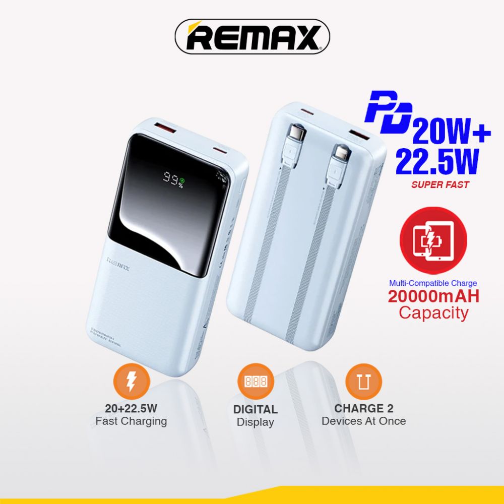 Power bank — Prenosiva baterija Remax Cynlle Series RPP-680 PD, plavi