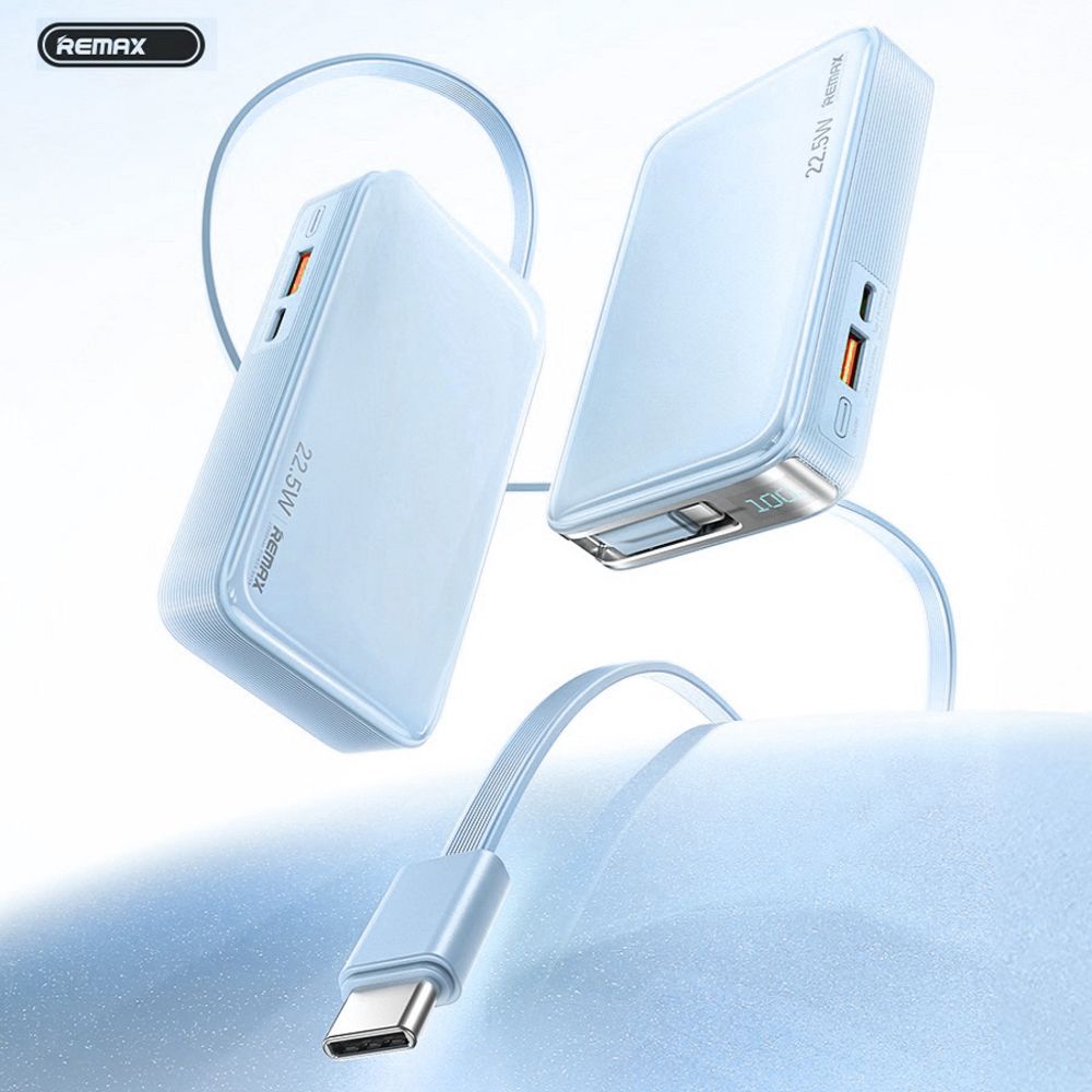 Power bank — Prenosiva baterija Remax FCP-25 Fast Charging 22.5W, plavi