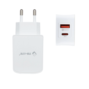 Punjač — Powerful TD-LTE PD+USB PA130 QC 18W/3A