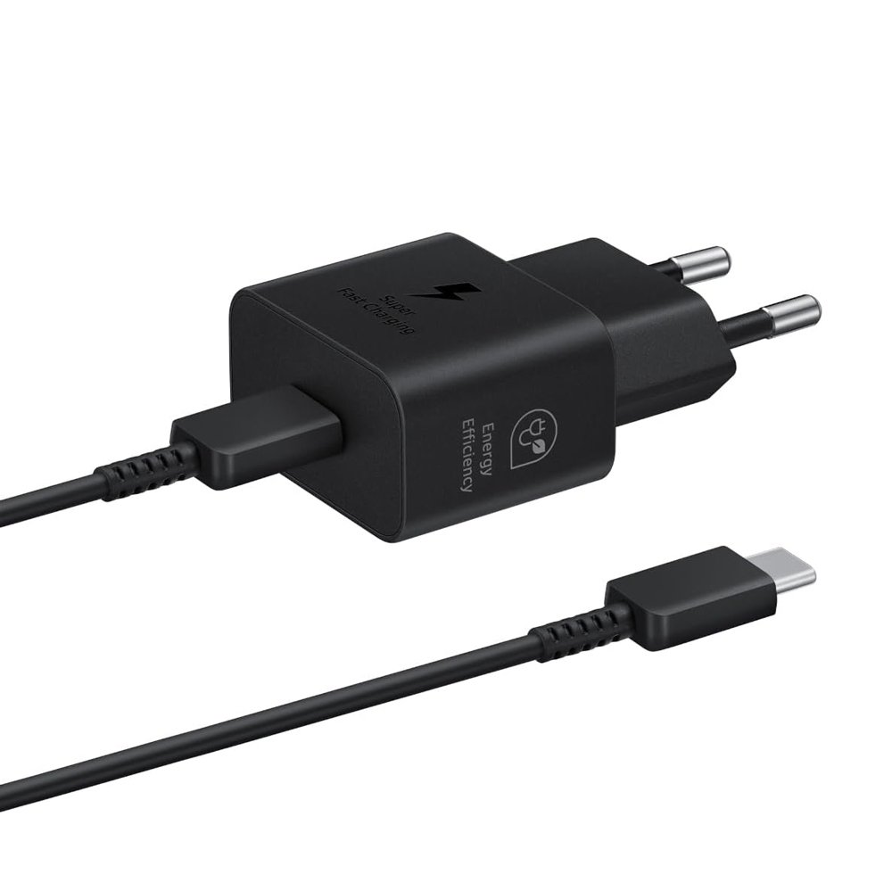 Punjač za Samsung — Kucni USB Type-C 3A 25W sa kablom crni