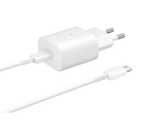 Punjač za Samsung — PD Kućni Type-C Super Fast 25W USB data cable, beli