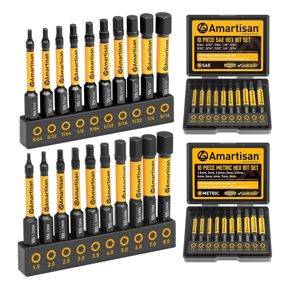 Servisni deo — Set bitova Amartisan JWD 20 kom u mm i incima