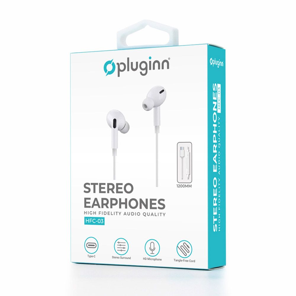 Audio oprema — Slusalice Pluginn HFC-03 Type C bele