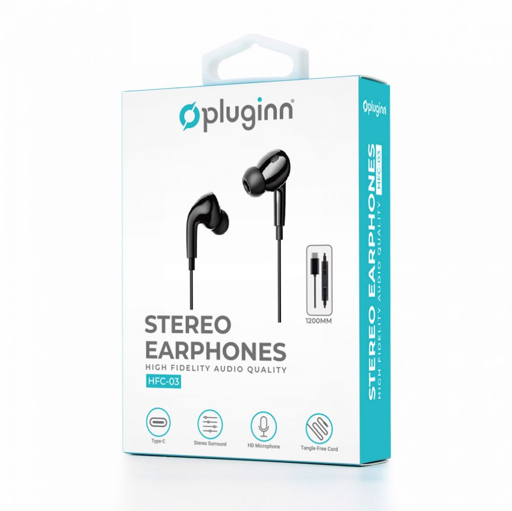 Audio oprema — Slusalice Pluginn HFC-03 Type C, crne