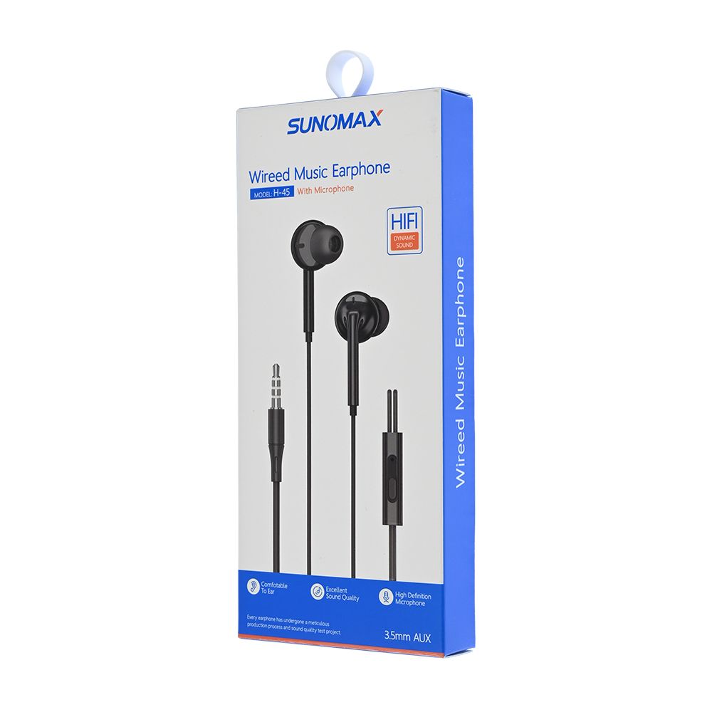 Audio oprema — Slusalice Sunomax H-45 3.5mm, crne