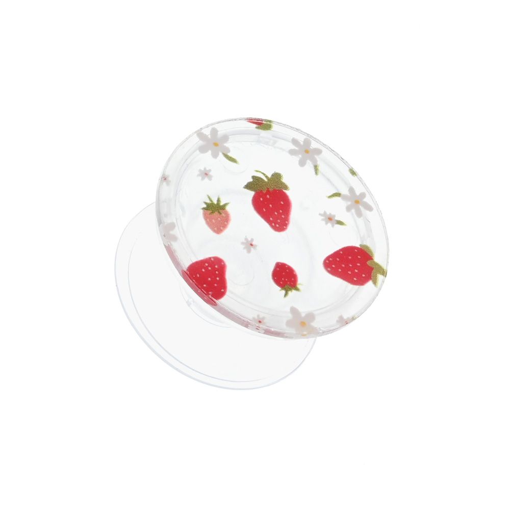 Oprema — Stalak Pop Strawberry and Flowers, transparent