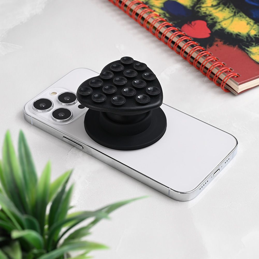 Power bank — Stiker za mobilni telefon Magnetic Heart, crni