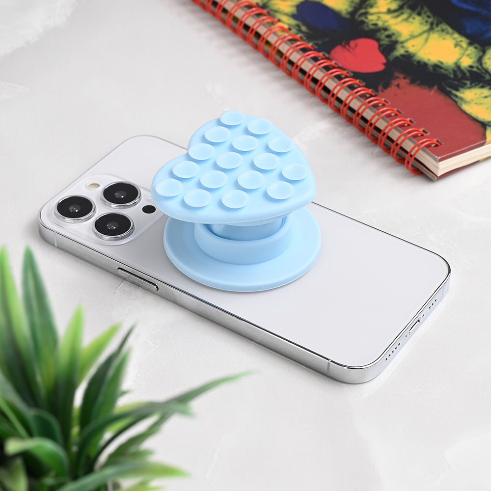 Power bank — Stiker za mobilni telefon Magnetic Heart svetlo, svetlo plavi